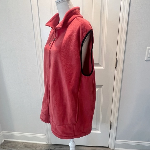 Reel Legends Fleece Vest Men's XXL Maroon Camping Hiking Walking Sweater - Picture 4 of 13